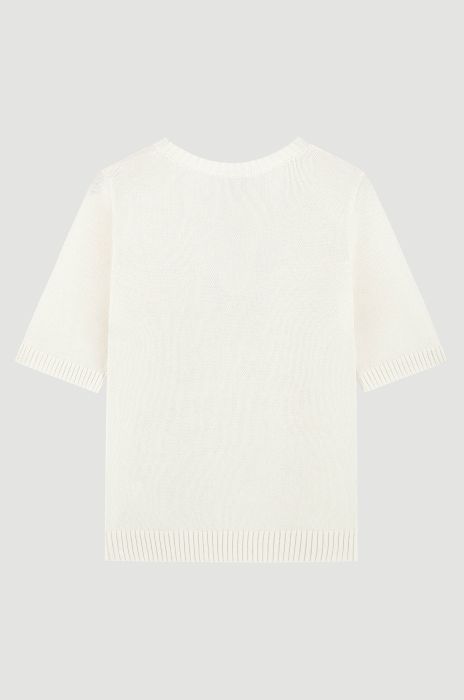 Bawełniana bluzka z dzianiny Solar Obraz 5