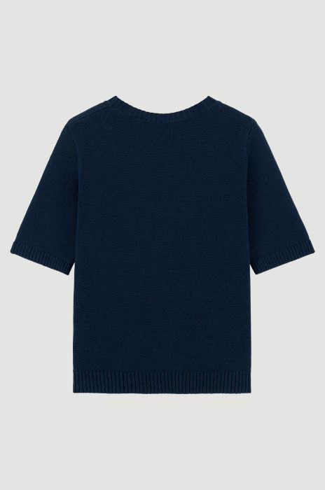 Bawełniana bluzka z dzianiny Solar Obraz 6