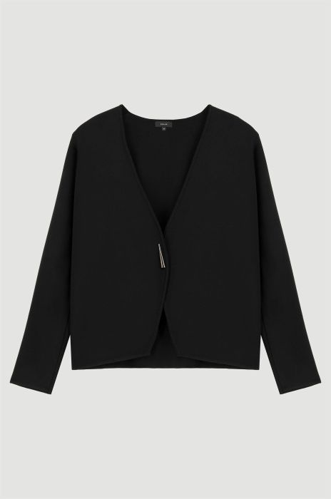 Dzianinowy kardigan z ozdobnym guzikiem Solar Obraz 4