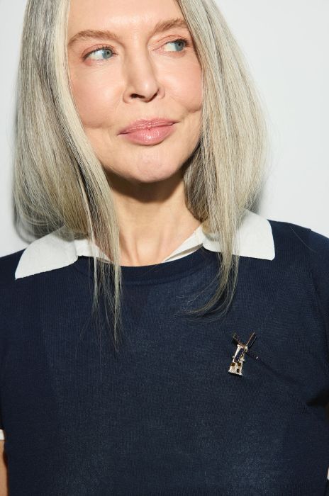 Broszka w kształcie wiatraka Solar Obraz 2