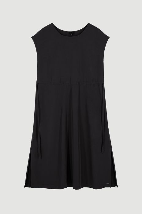 Sukienka midi ze ściągaczem w pasie Solar Obraz 4