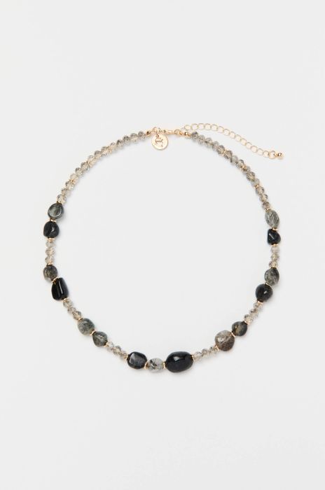 Naszyjnik w odcieniach czerni i szarości Solar Obraz 1