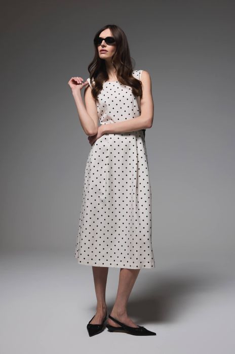 Sukienka midi w grochy Solar Obraz 1