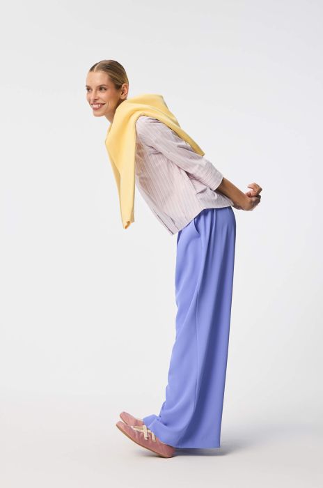 Koszula z bawełną w pastelowe paski Solar Obraz 3