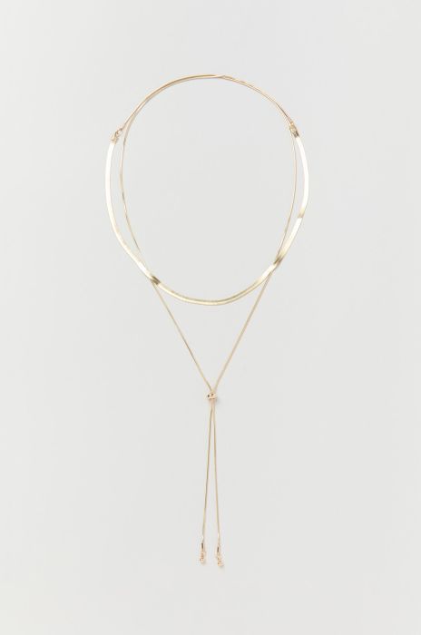 Regulowany złoty naszyjnik Solar Obraz 2