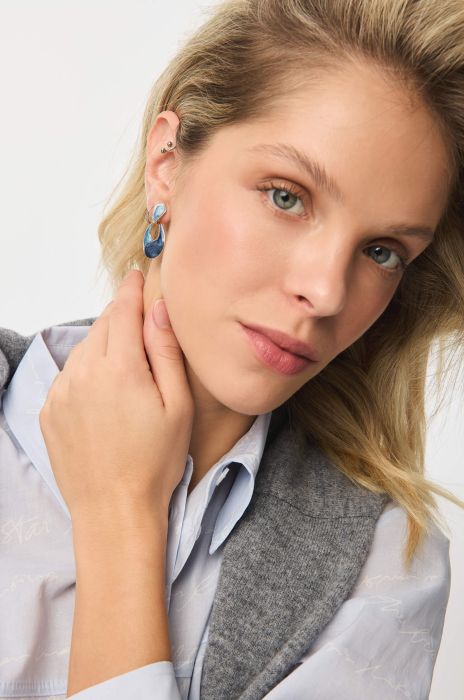 Wiszące kolczyki w odcieniach niebieskiego Solar Obraz 1