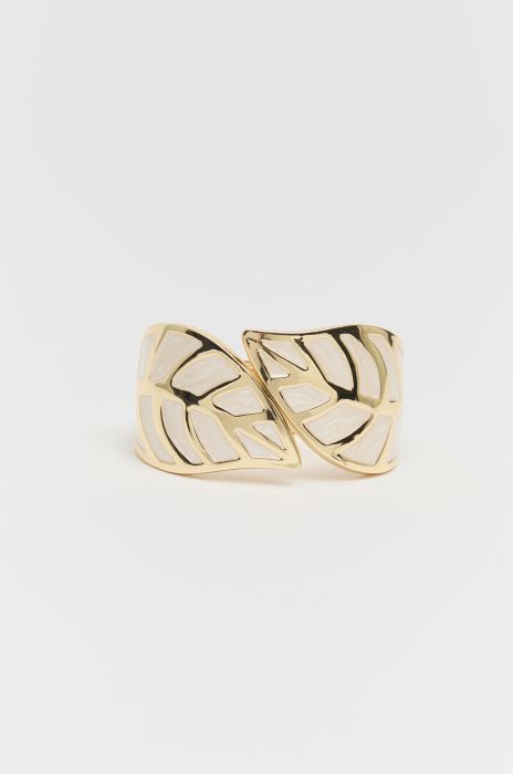 Bransoletka mankietowa z motywem liści Solar Obraz 2