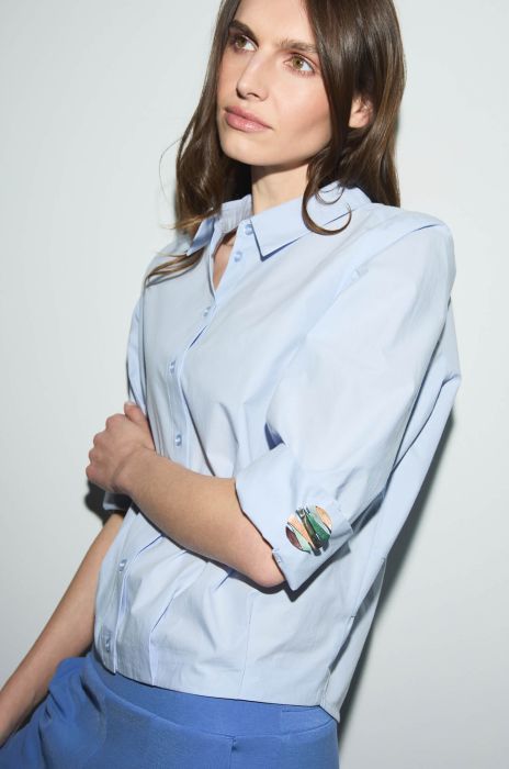 Okrągła wielokolorowa broszka Solar Obraz 2