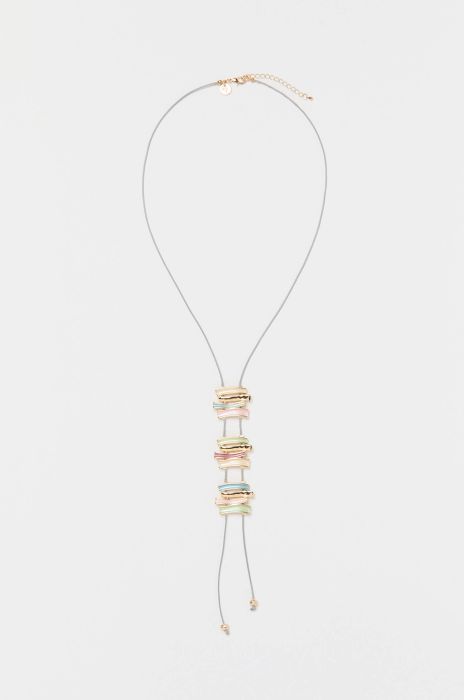 Długi naszyjnik z pastelowymi elementami Solar Obraz 2