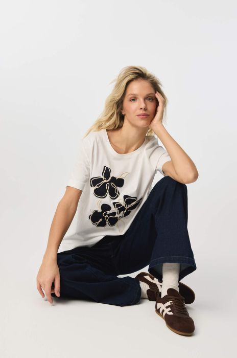 Bawełniany t-shirt z autorską aplikacją Solar Obraz 2