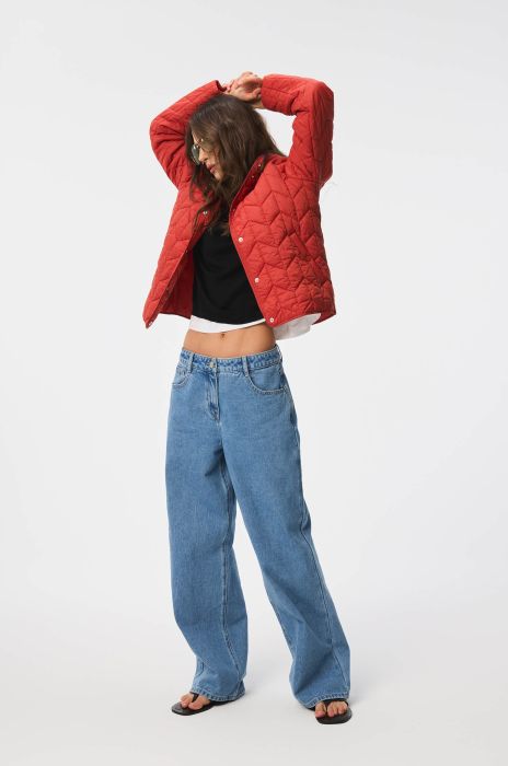 Pikowana kurtka z kapturem Solar Obraz 4