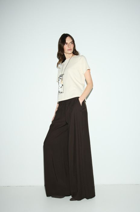 Bawełniana bluzka z autorskim printem Solar Obraz 3