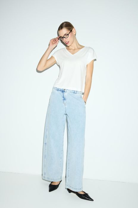 Dwustronna bluzka z wiskozą Solar Obraz 2