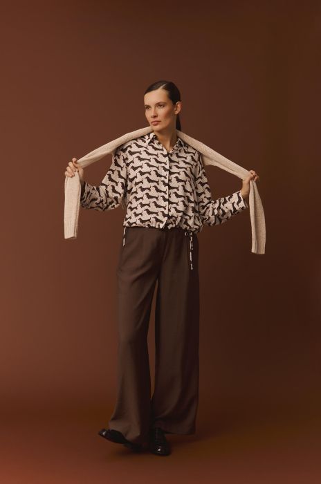 Wiskozowa koszula w jamniki Solar Obraz 2