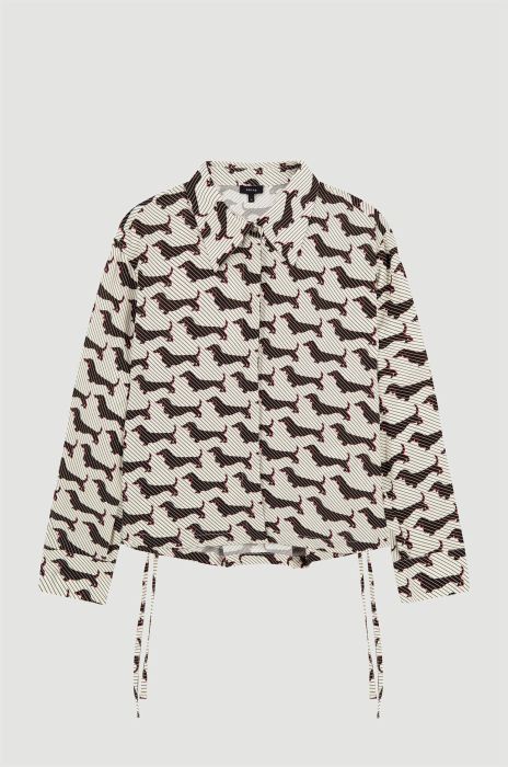 Wiskozowa koszula w jamniki Solar Obraz 3