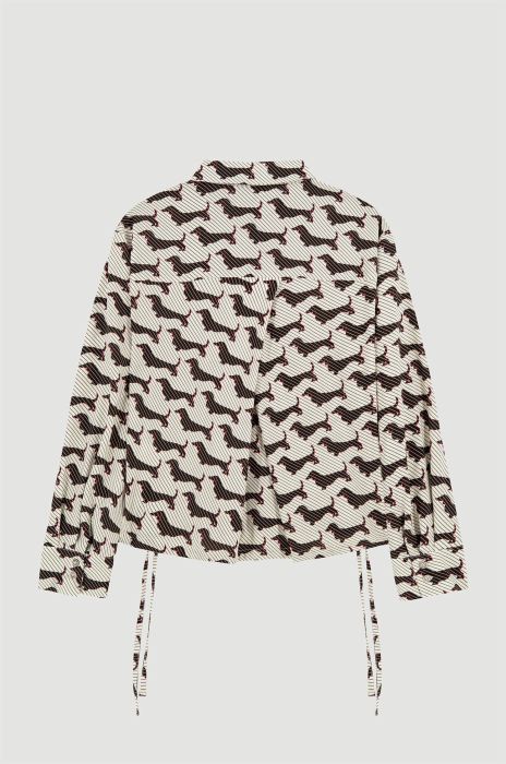 Wiskozowa koszula w jamniki Solar Obraz 4