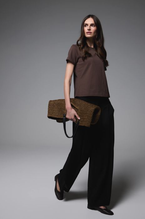 Bawełniana bluzka z logo solar Solar Obraz 1