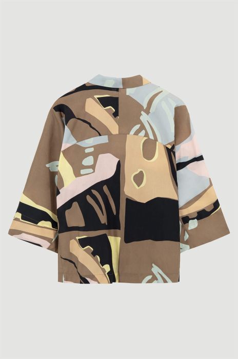 Bawełniana koszula z pastelowym printem Solar Obraz 4