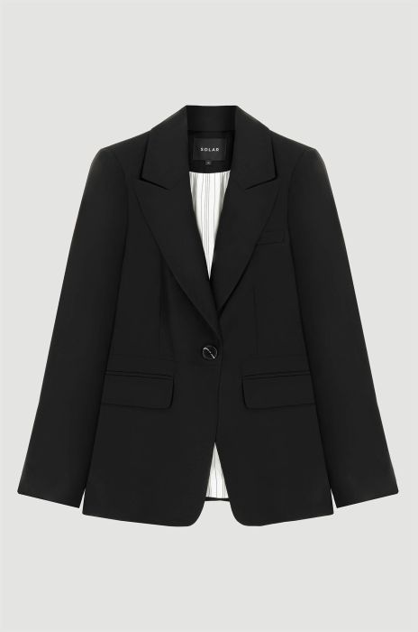 Jednorzędowa marynarka z domieszką lnu Solar Obraz 4