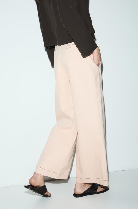 Pudroworóżowe spodnie Solar Obraz 2