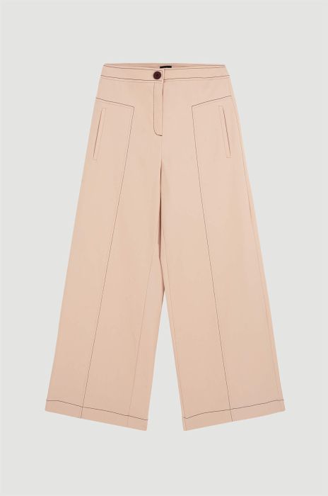 Pudroworóżowe spodnie Solar Obraz 4