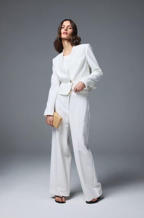 Krótka marynarka w kolorze ecru Solar Obraz 2