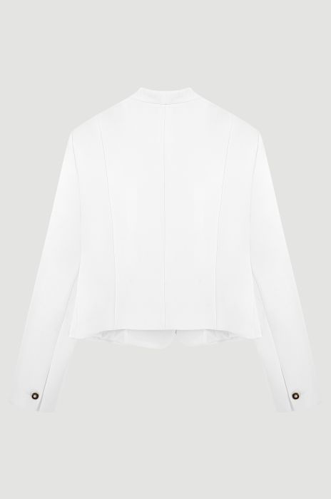 Krótka marynarka w kolorze ecru Solar Obraz 5