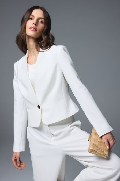 Krótka marynarka w kolorze ecru Solar Obraz 1