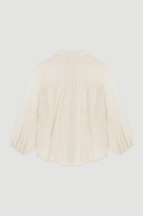 Szyfonowa koszula ze stójką Solar Obraz 5