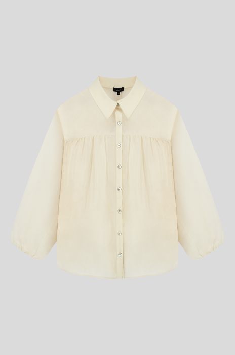 Szyfonowa koszula z kołnierzem Solar Obraz 3