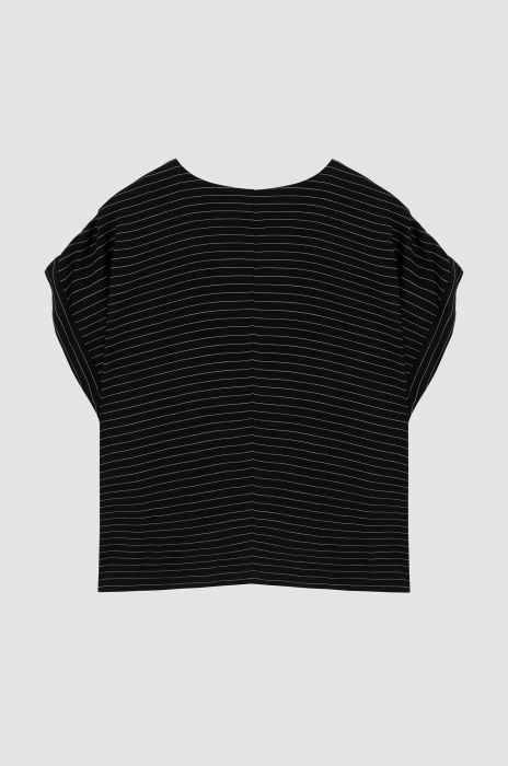 Wiskozowa bluzka w prążek Solar Obraz 4