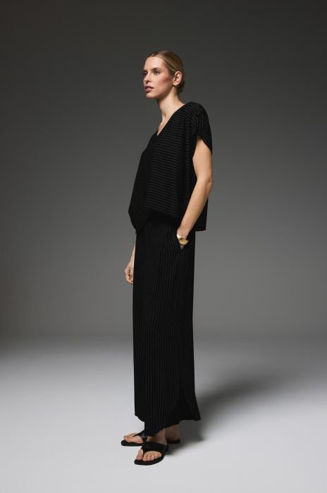 Wiskozowa bluzka w prążek Solar Obraz 1