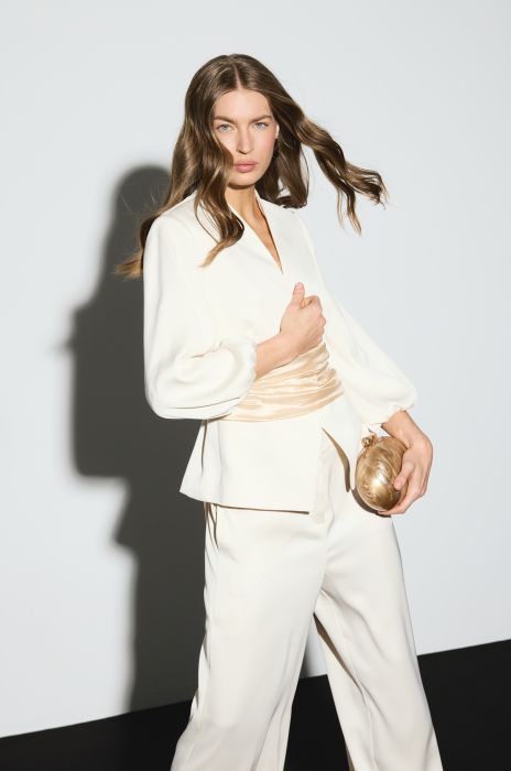 Marynarka z bufiastymi rękawami Solar Obraz 3