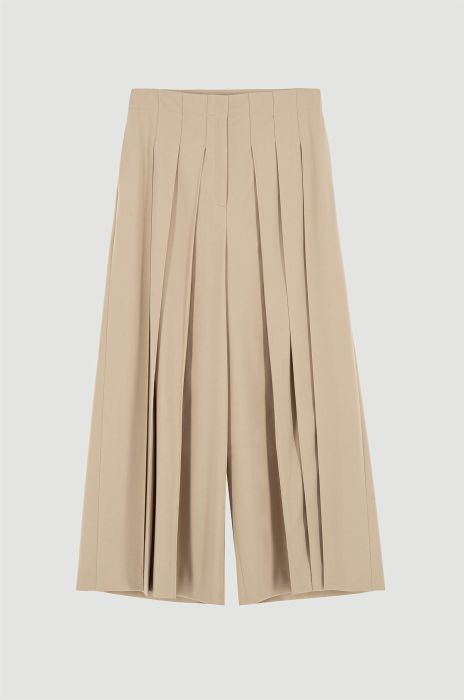 Beżowe spódnico-spodnie Solar Obraz 4