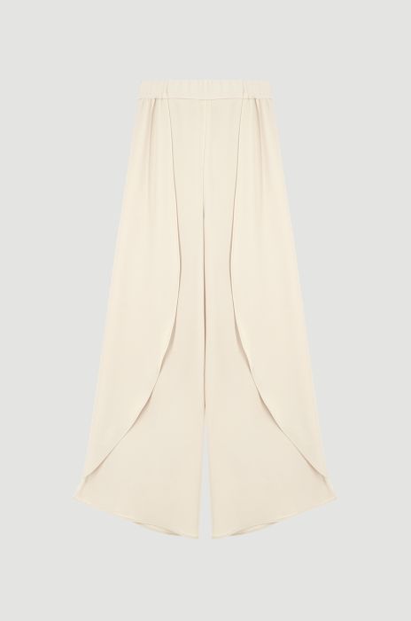 Spódnico-spodnie w kolorze ecru Solar Obraz 4