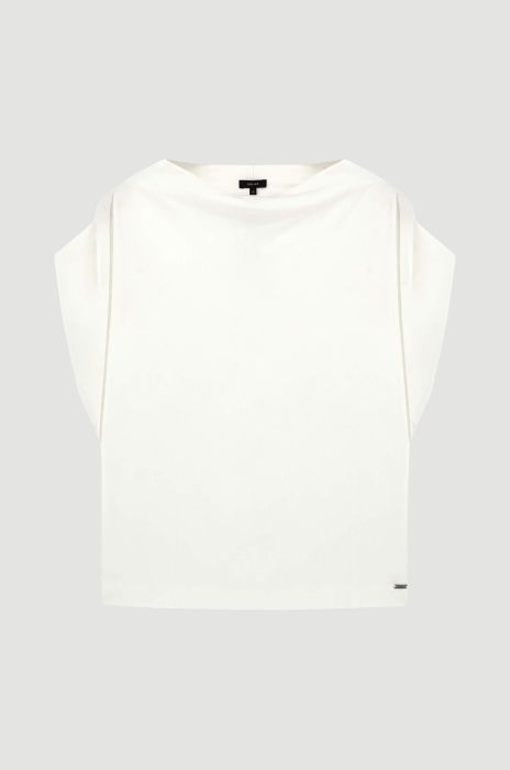 Bluzka z wiskozą o luźnym fasonie Solar Obraz 4