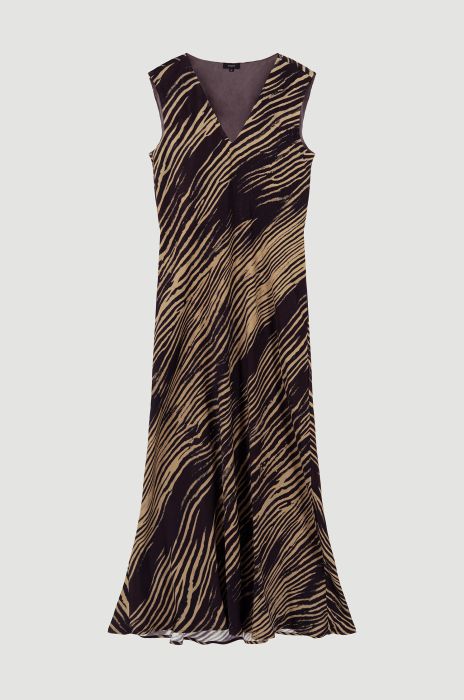 Wiskozowa sukienka ze zwierzęcym printem Solar Obraz 4