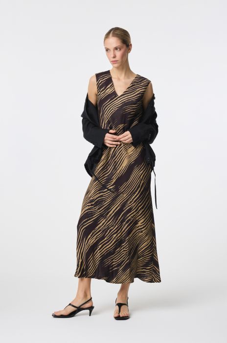 Wiskozowa sukienka ze zwierzęcym printem Solar Obraz 1