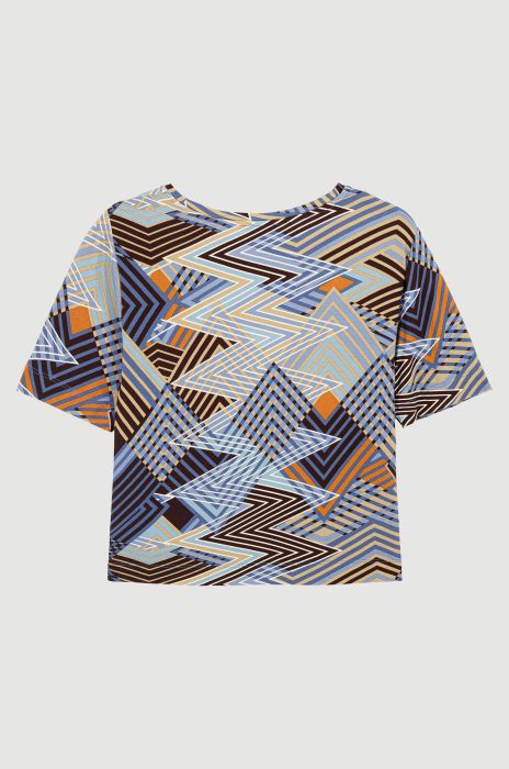 Bluzka z geometrycznym printem Solar Obraz 5