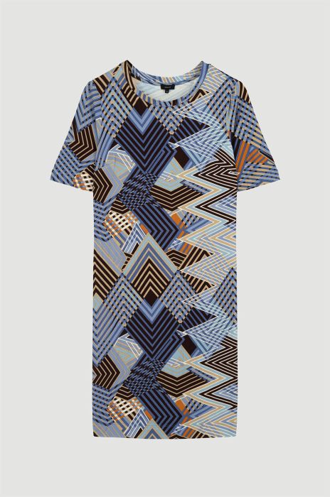 Sukienka z geometrycznym printem Solar Obraz 4