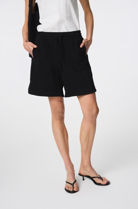 Dzianinowe szorty z wiązaniem w talii Solar Obraz 3