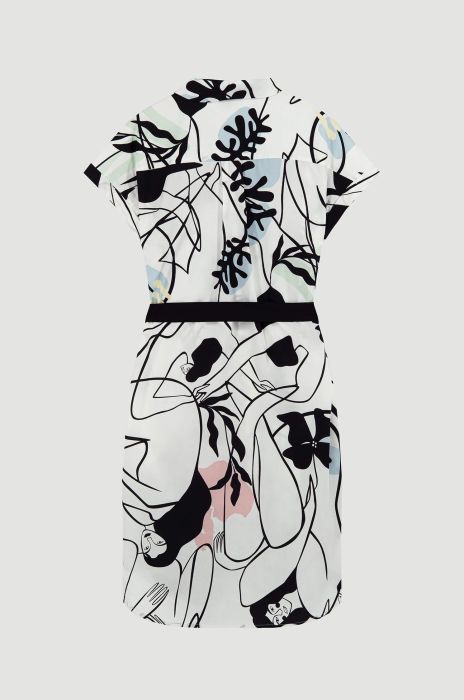 Sukienka koszulowa z printem i paskiem Solar Obraz 4