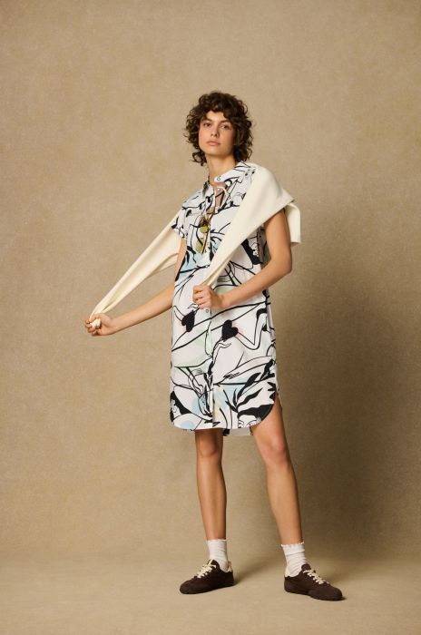 Sukienka koszulowa z printem i paskiem Solar Obraz 1