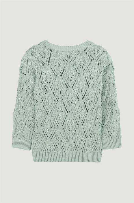 Ażurowy sweter z długim rękawem Solar Obraz 5