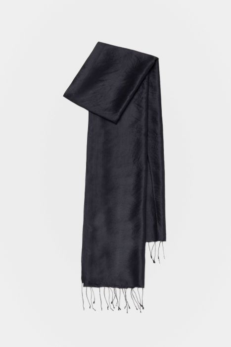 Jedwabny szal z frędzlami Solar Obraz 2