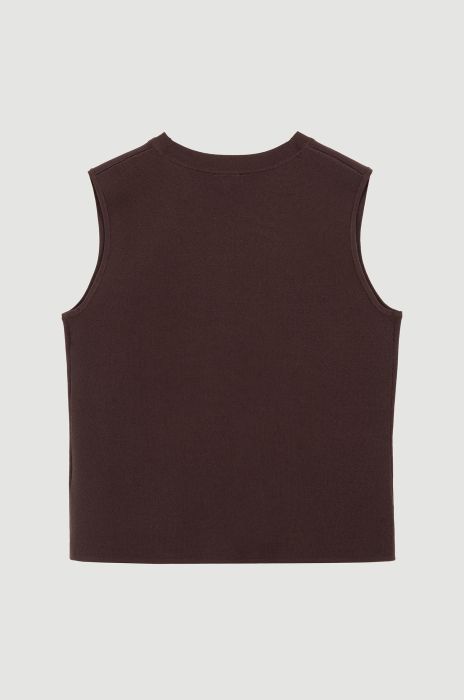 Dzianinowa kamizelka zapinana na guziki Solar Obraz 6