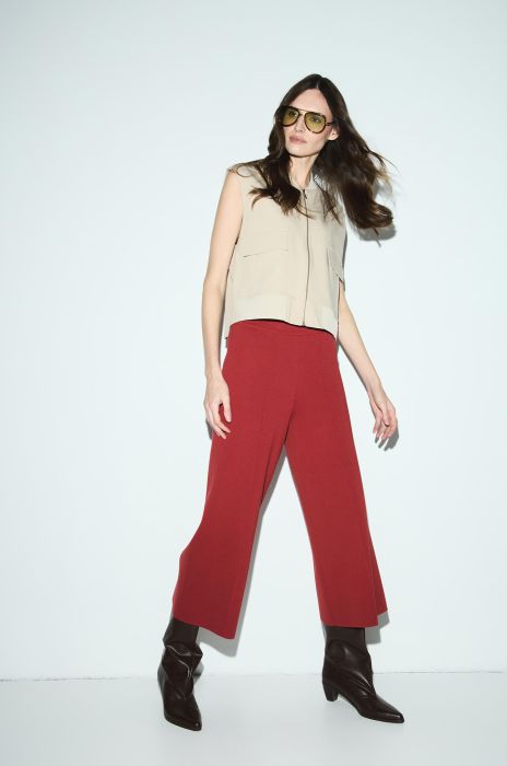 Dzianinowe kuloty z elastyczną talią Solar Obraz 1