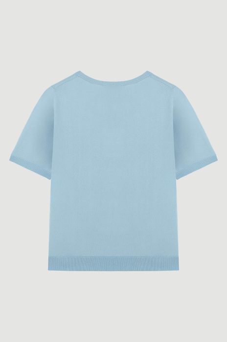 Dzianinowa bluzka z wiskozą Solar Obraz 5