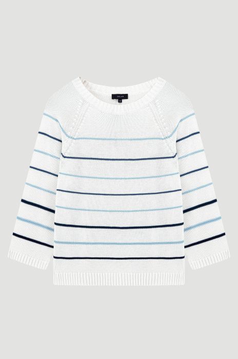 Bawełniany sweter z ozdobnym ściegiem Solar Obraz 5