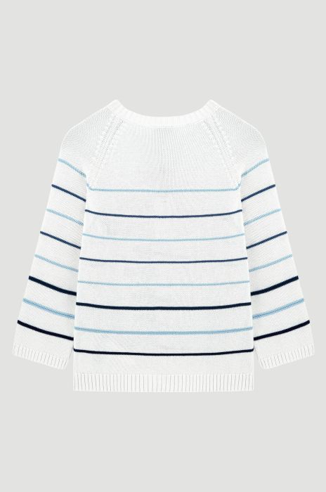 Bawełniany sweter z ozdobnym ściegiem Solar Obraz 6